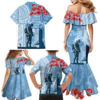 FSM Verterans Day Family Matching Mermaid Dress and Hawaiian Shirt Their Lives Your Freedom LT9 - Polynesian Pride