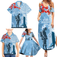 FSM Verterans Day Family Matching Summer Maxi Dress and Hawaiian Shirt Their Lives Your Freedom LT9 - Polynesian Pride