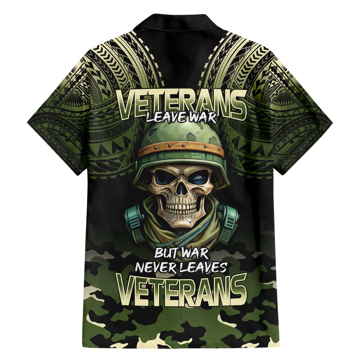 Veterans Day Family Matching Off The Shoulder Long Sleeve Dress and Hawaiian Shirt War Never Leaves A Veteran Proud Military LT9 - Polynesian Pride