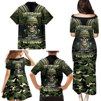 Veterans Day Family Matching Puletasi and Hawaiian Shirt War Never Leaves A Veteran Proud Military LT9 - Polynesian Pride