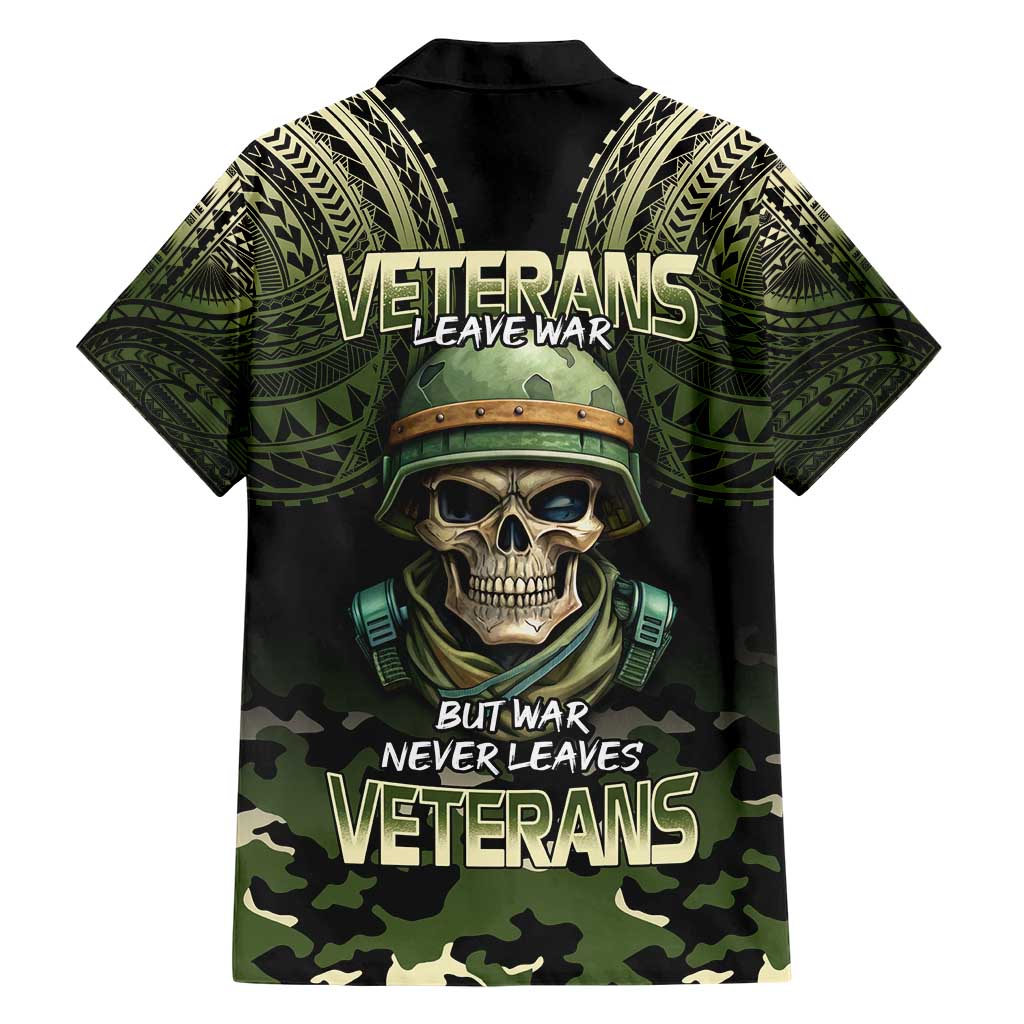 Veterans Day Family Matching Short Sleeve Bodycon Dress and Hawaiian Shirt War Never Leaves A Veteran Proud Military LT9 - Polynesian Pride