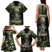Veterans Day Family Matching Tank Maxi Dress and Hawaiian Shirt War Never Leaves A Veteran Proud Military LT9 - Polynesian Pride