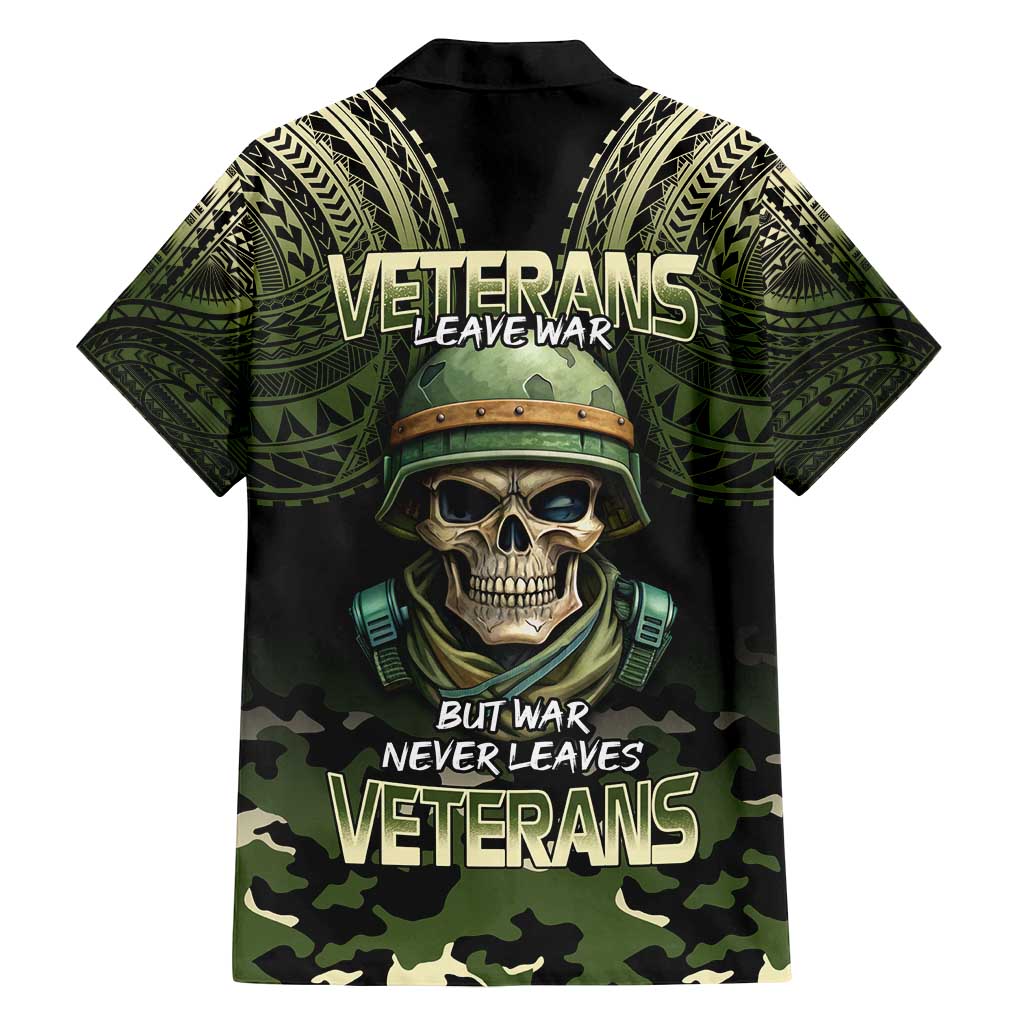 Veterans Day Family Matching Tank Maxi Dress and Hawaiian Shirt War Never Leaves A Veteran Proud Military LT9 - Polynesian Pride