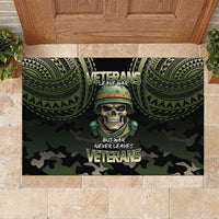 Veterans Day Rubber Doormat War Never Leaves A Veteran Proud Military