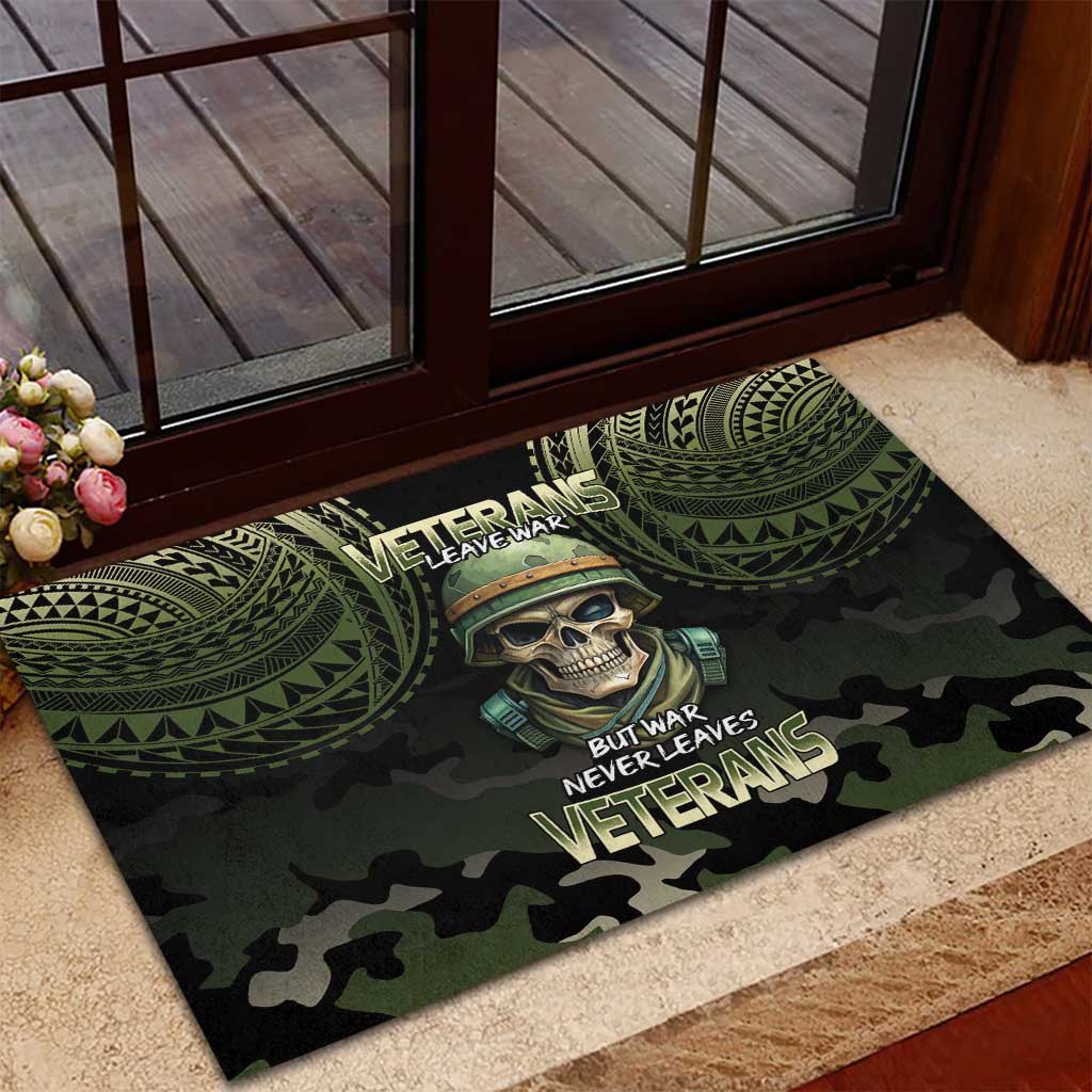 Veterans Day Rubber Doormat War Never Leaves A Veteran Proud Military