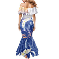 Marshall Islands Manit Day Family Matching Mermaid Dress and Hawaiian Shirt Plumeria and Polynesian Tribal LT9 - Polynesian Pride