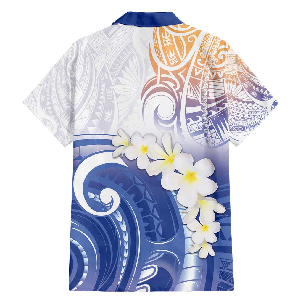 Marshall Islands Manit Day Family Matching Off Shoulder Short Dress and Hawaiian Shirt Plumeria and Polynesian Tribal LT9 - Polynesian Pride