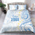 Palau 1981 Tribal Tattoo Bedding Set with Belau Plumeria Flowers