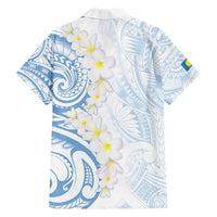 Palau 1981 Tribal Tattoo Family Matching Puletasi and Hawaiian Shirt with Belau Plumeria Flowers LT9 - Polynesian Pride