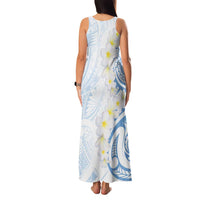 Palau 1981 Tribal Tattoo Family Matching Tank Maxi Dress and Hawaiian Shirt with Belau Plumeria Flowers LT9 - Polynesian Pride