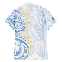 Palau 1981 Tribal Tattoo Hawaiian Shirt with Belau Plumeria Flowers