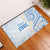 Palau 1981 Tribal Tattoo Rubber Doormat with Belau Plumeria Flowers