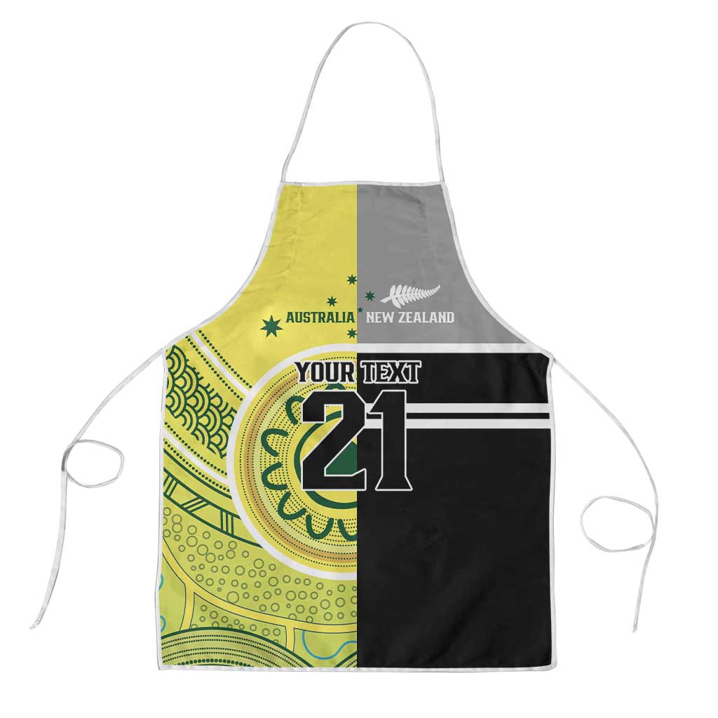 Custom Cricket AUNZ Spirit Apron Aussie New Zealand Retro Edition LT9 Black - Polynesian Pride