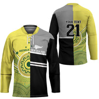 Custom Cricket AUNZ Spirit Hockey Jersey Aussie New Zealand Retro Edition - Polynesian Pride