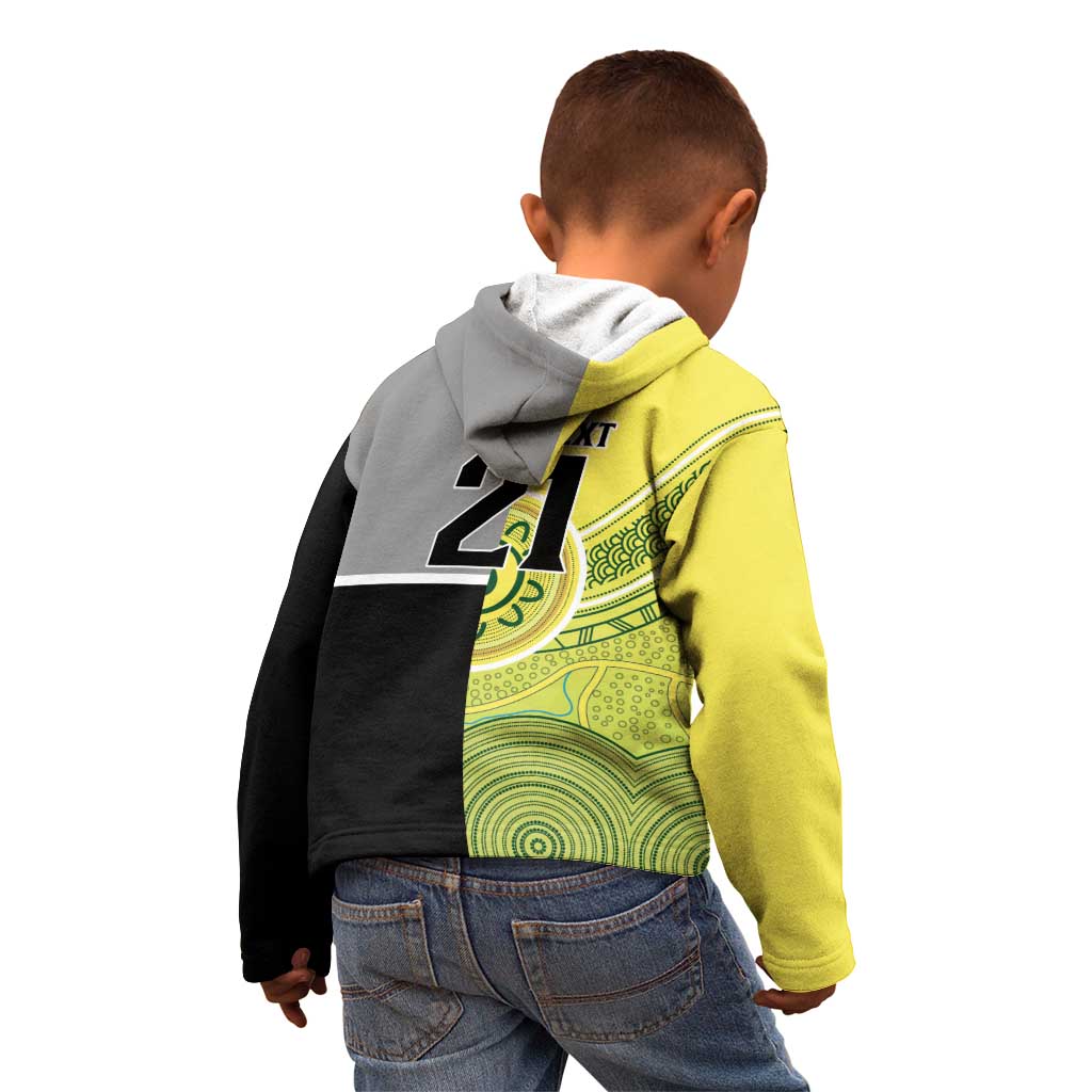 Custom Cricket AUNZ Spirit Kid Hoodie Aussie New Zealand Retro Edition - Polynesian Pride