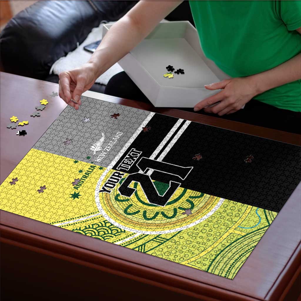 Custom Cricket AUNZ Spirit Puzzle Aussie New Zealand Retro Edition - Polynesian Pride