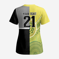 Custom Cricket AUNZ Spirit Scrub Top Aussie New Zealand Retro Edition - Polynesian Pride