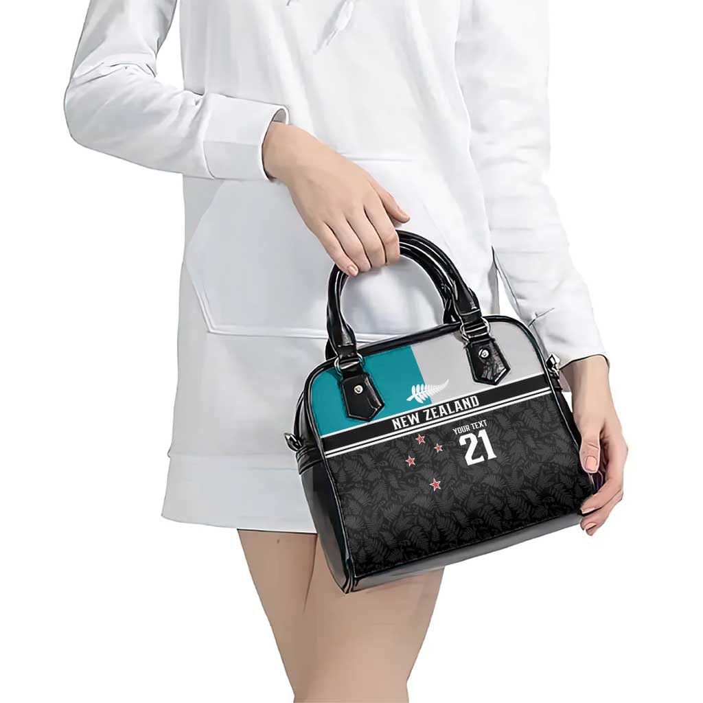 Custom NZ Cricket Pride Shoulder Handbag Silver Fern Fan Supporter Apparel - Polynesian Pride