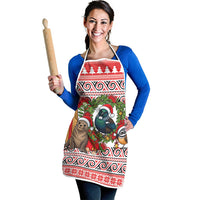 New Zealand Animal Christmas Apron Maori Inspired Kowhaiwhai Patterns LT9 - Polynesian Pride