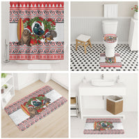New Zealand Animal Christmas Bathroom Set Maori Inspired Kowhaiwhai Patterns LT9 - Polynesian Pride