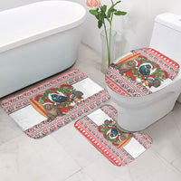New Zealand Animal Christmas Bathroom Set Maori Inspired Kowhaiwhai Patterns LT9 - Polynesian Pride