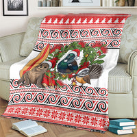 New Zealand Animal Christmas Blanket Maori Inspired Kowhaiwhai Patterns LT9 - Polynesian Pride