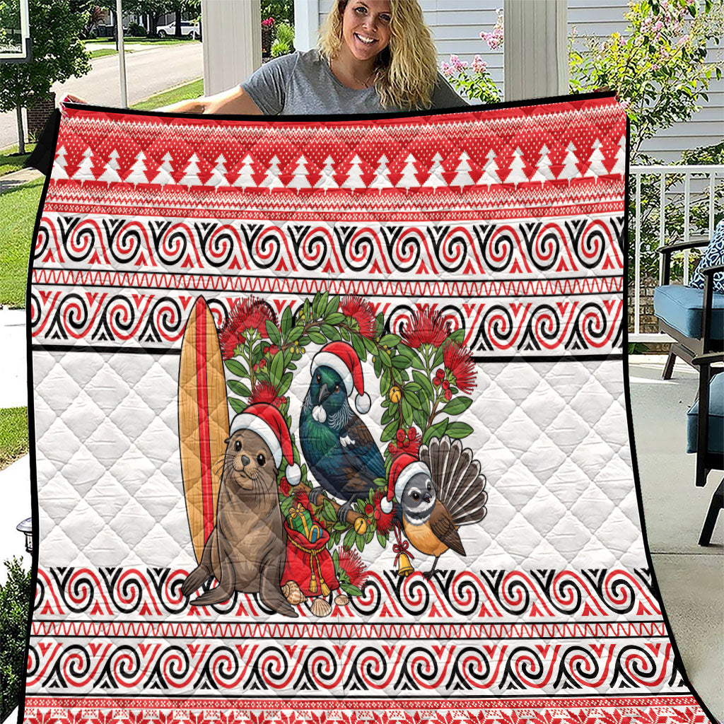 New Zealand Animal Christmas Quilt Maori Inspired Kowhaiwhai Patterns