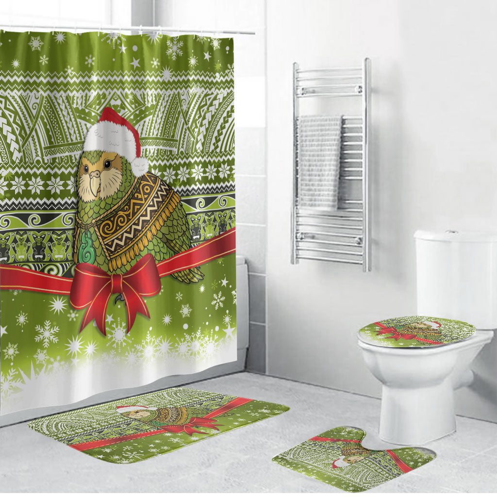 New Zealand Kakapo Christmas Bathroom Set Maori Inspired Knitted Patterns