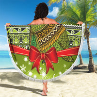 New Zealand Kakapo Christmas Beach Blanket Maori Inspired Knitted Patterns LT9 - Polynesian Pride