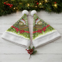 New Zealand Kakapo Christmas Santa Hat Maori Inspired Knitted Patterns LT9 - Polynesian Pride