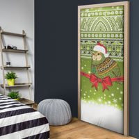 New Zealand Kakapo Christmas Door Cover Maori Inspired Knitted Patterns LT9 - Polynesian Pride
