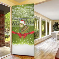New Zealand Kakapo Christmas Door Cover Maori Inspired Knitted Patterns LT9 - Polynesian Pride