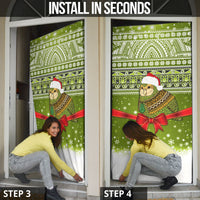 New Zealand Kakapo Christmas Door Cover Maori Inspired Knitted Patterns LT9 - Polynesian Pride