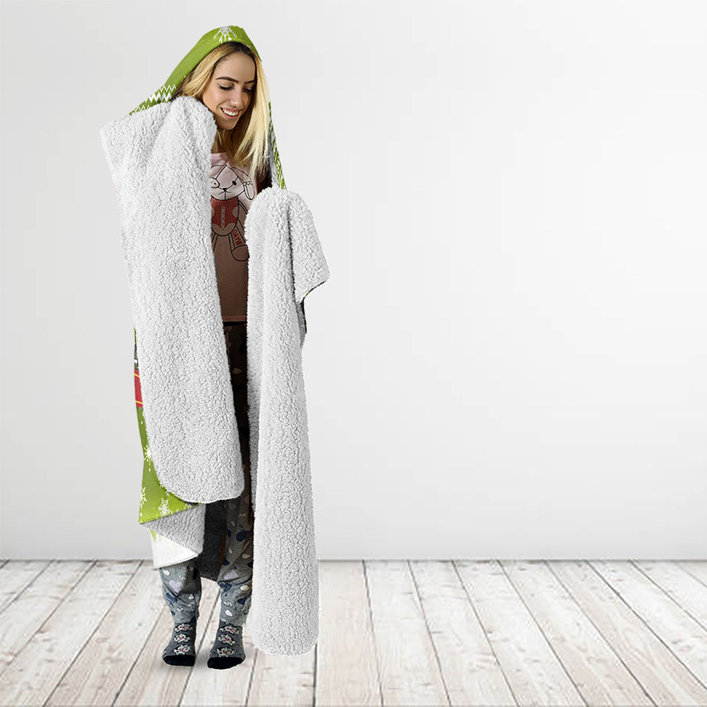 New Zealand Kakapo Christmas Hooded Blanket Maori Inspired Knitted Patterns LT9 - Polynesian Pride