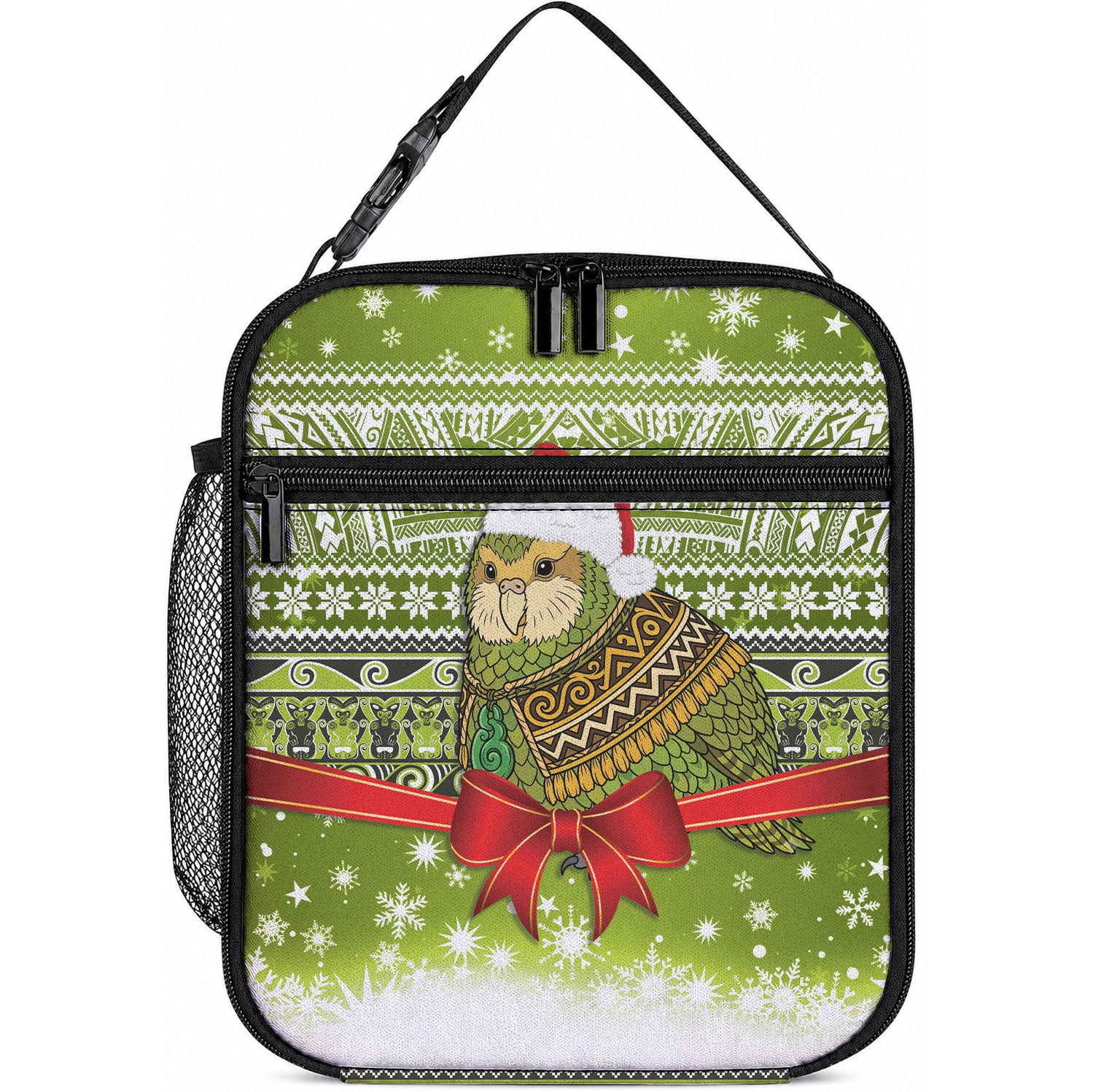 New Zealand Kakapo Christmas Lunch Bag Maori Inspired Knitted Patterns