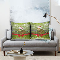 New Zealand Kakapo Christmas Pillow Cover Maori Inspired Knitted Patterns LT9 - Polynesian Pride