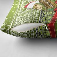 New Zealand Kakapo Christmas Pillow Cover Maori Inspired Knitted Patterns LT9 - Polynesian Pride