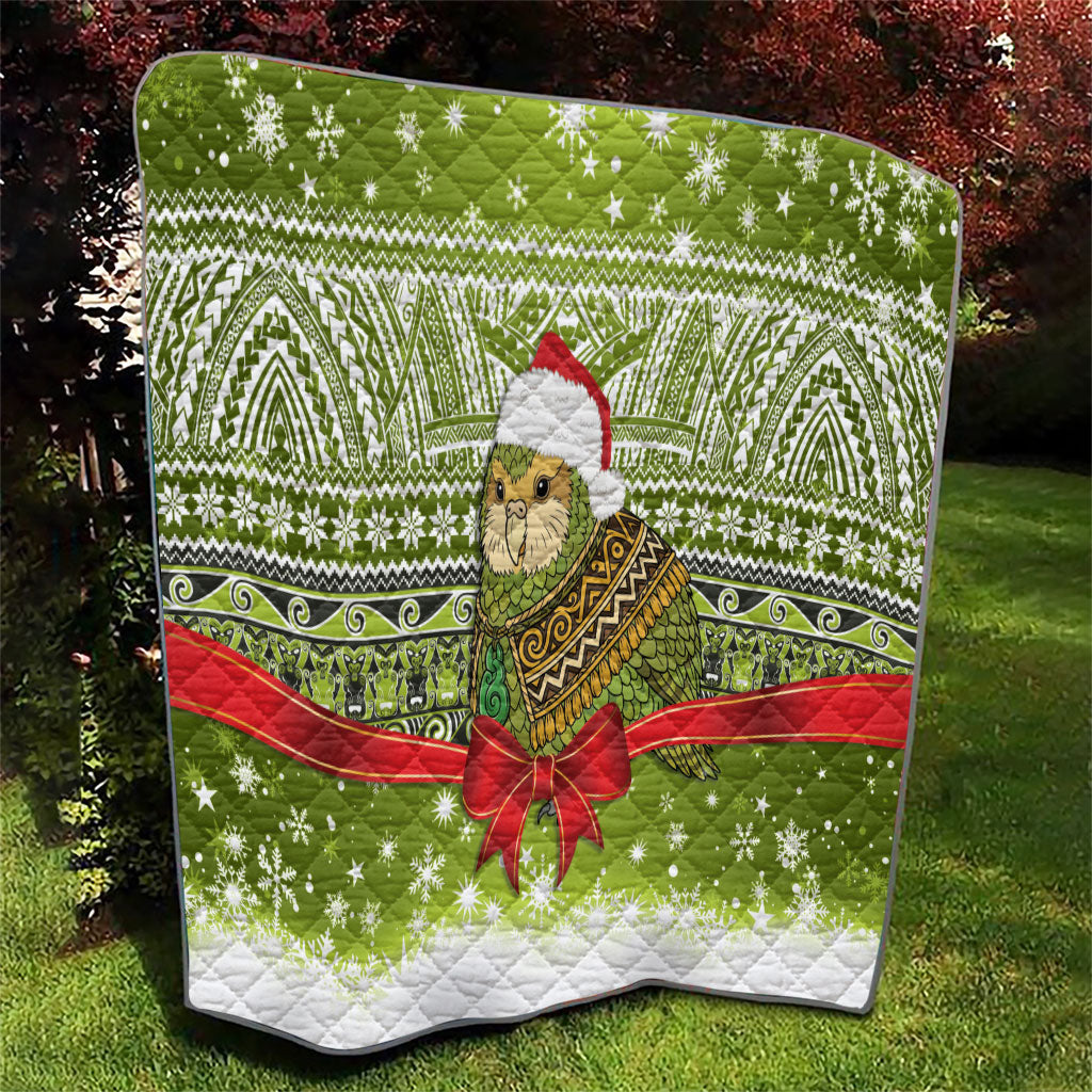 New Zealand Kakapo Christmas Quilt Maori Inspired Knitted Patterns LT9 - Polynesian Pride