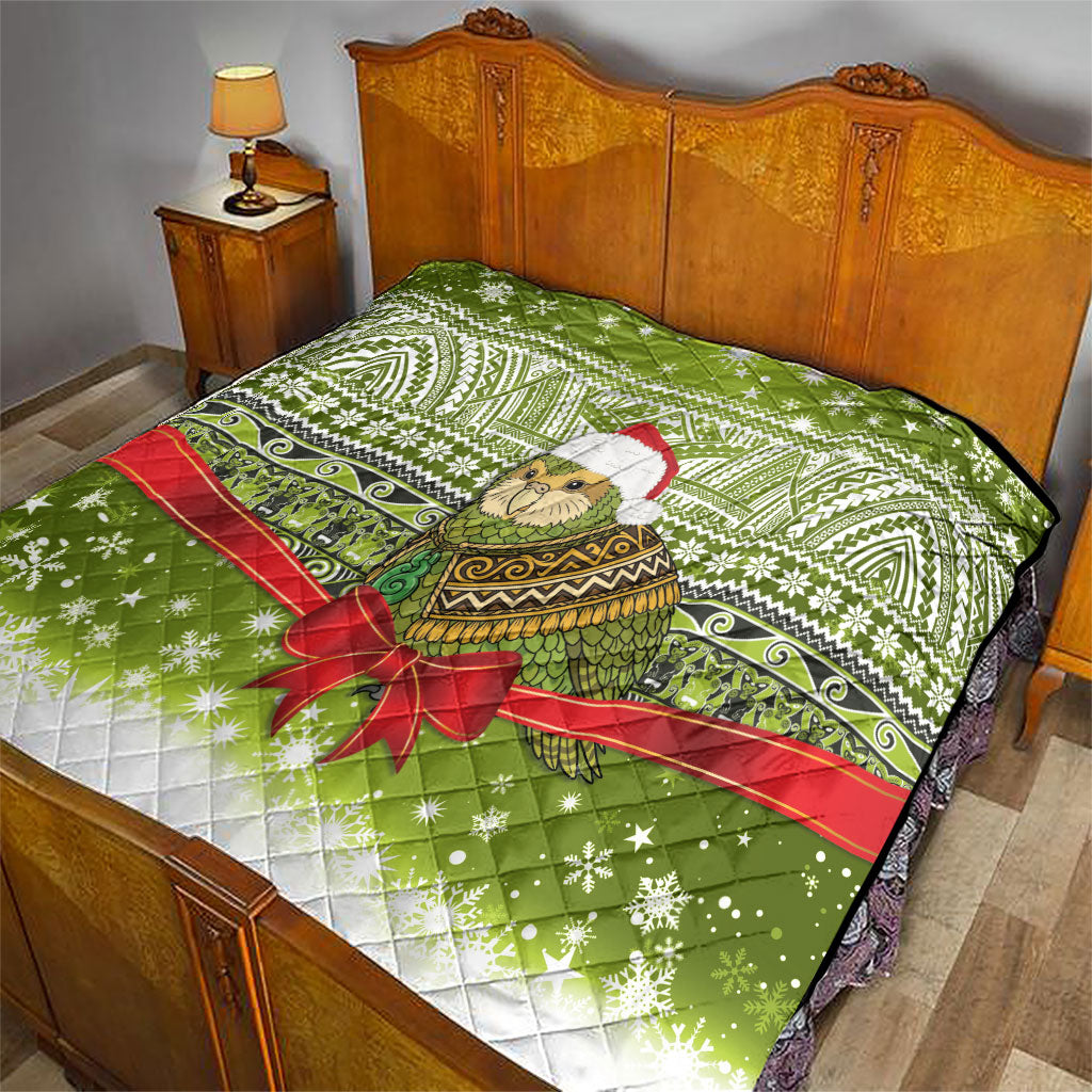 New Zealand Kakapo Christmas Quilt Maori Inspired Knitted Patterns LT9 - Polynesian Pride