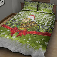 New Zealand Kakapo Christmas Quilt Bed Set Maori Inspired Knitted Patterns LT9 - Polynesian Pride