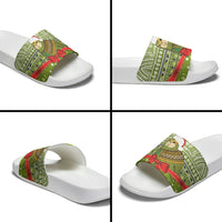 New Zealand Kakapo Christmas Slide Sandals Maori Inspired Knitted Patterns LT9 - Polynesian Pride