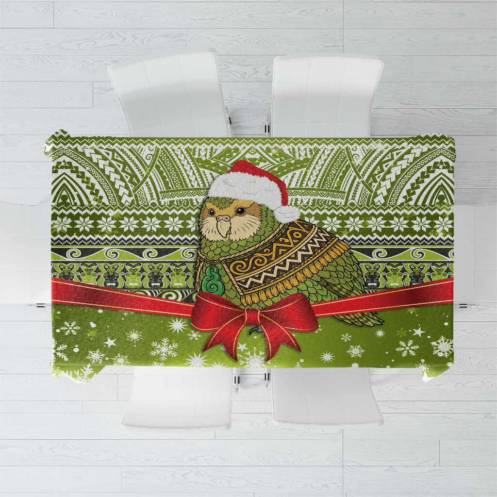 New Zealand Kakapo Christmas Tablecloth Maori Inspired Knitted Patterns