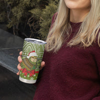 New Zealand Kakapo Christmas Tumbler Cup Maori Inspired Knitted Patterns LT9 - Polynesian Pride