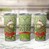 New Zealand Kakapo Christmas Tumbler Cup Maori Inspired Knitted Patterns LT9 - Polynesian Pride
