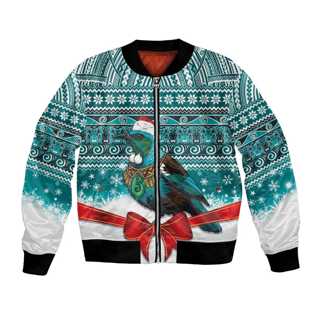 New Zealand Tui Bird Christmas Bomber Jacket Maori Inspired Knitted Patterns