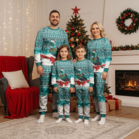 New Zealand Tui Bird Christmas Pajama Set Maori Inspired Knitted Patterns LT9 - Polynesian Pride