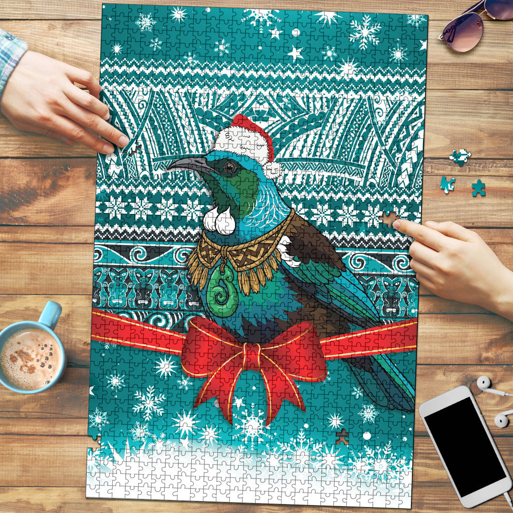 New Zealand Tui Bird Christmas Puzzle Maori Inspired Knitted Patterns