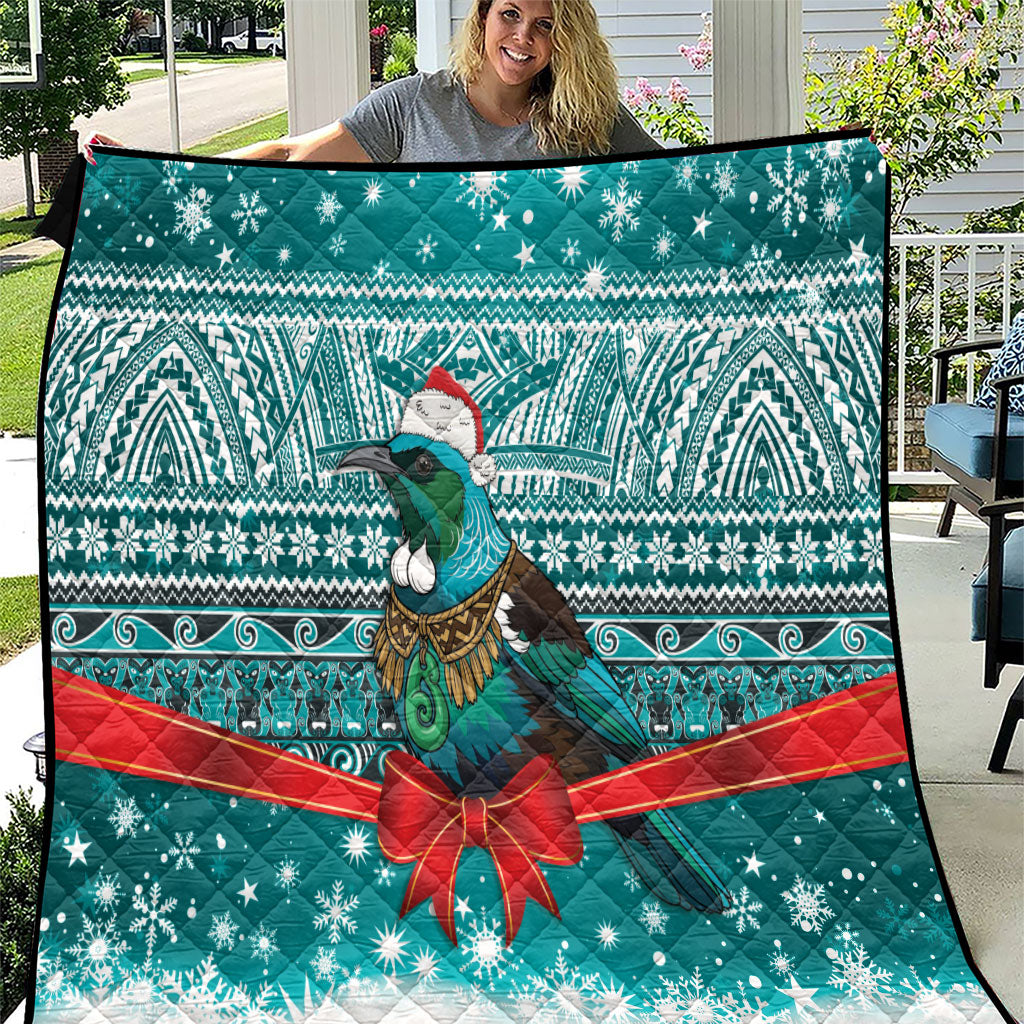 New Zealand Tui Bird Christmas Quilt Maori Inspired Knitted Patterns