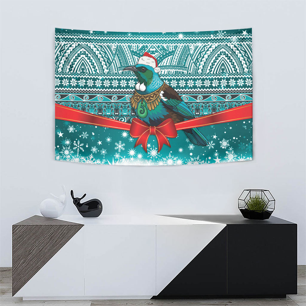 New Zealand Tui Bird Christmas Tapestry Maori Inspired Knitted Patterns LT9 - Polynesian Pride