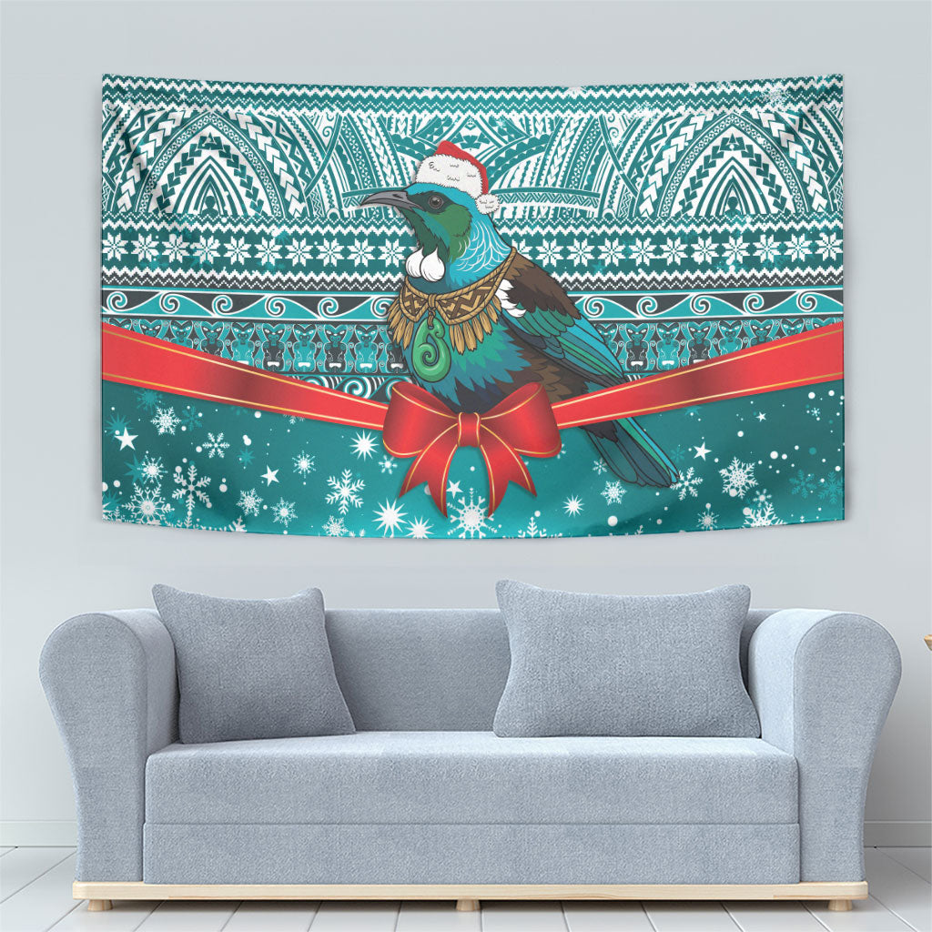 New Zealand Tui Bird Christmas Tapestry Maori Inspired Knitted Patterns LT9 - Polynesian Pride